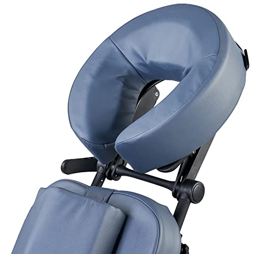 Master Massage Rio Portable Massage Chair - Royal Blue, Lightweight 24 Lbs, Aluminum Foldable Frame, Fully Adjustable #TOP6