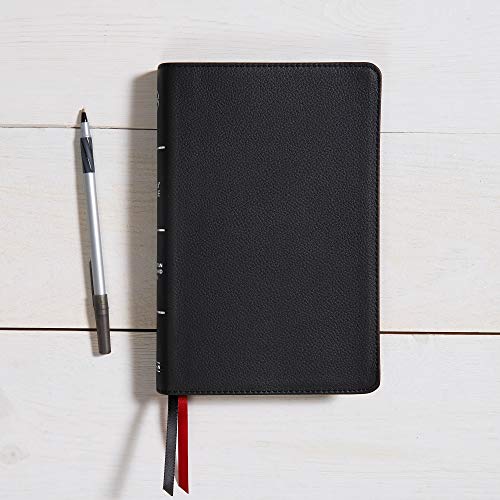 CSB Ultrathin Reference Bible, Black Genuine Leather, Indexed