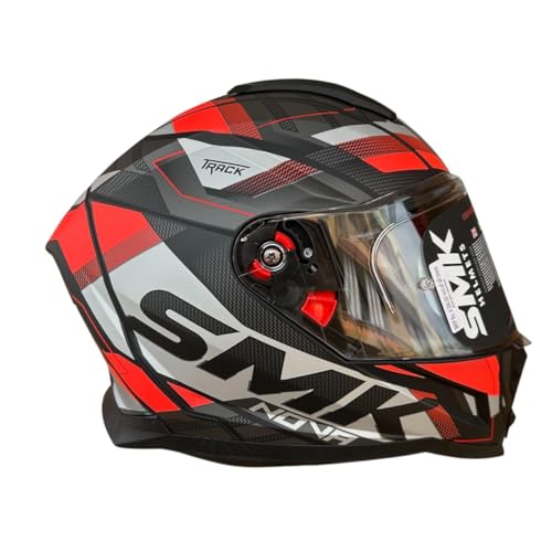 Image of SMK NOVA Track Full Face Helmet, ISI DOT ECE 22.06 Certified