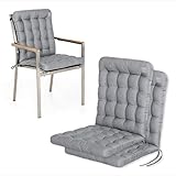 2x Premium Gartenpolster: 100 x 48 cm, Dicke 6 cm, passend für handelsübliche Gartenstühle.