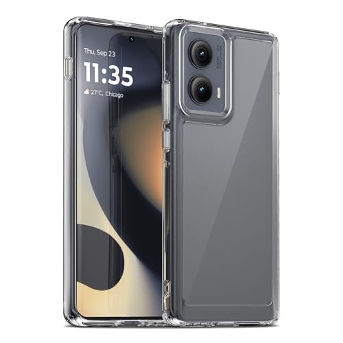 Image of Case for Motorola Moto Edge 5G 2024, Military Grade Drop Protection Phone Case, Yellowing Resistant, Anti-Scratch Hard PC Back, Shockproof Hard Ultra-Thin Protective Cover, Clear