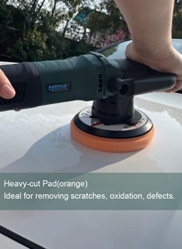 Hone Car Buffer, 6 Inch 750W Random Orbital Polisher Buffer With 6 Variable Speed, Da Polisher For Car Detailing Of Waxing/Polishing/Buffing #TOP4