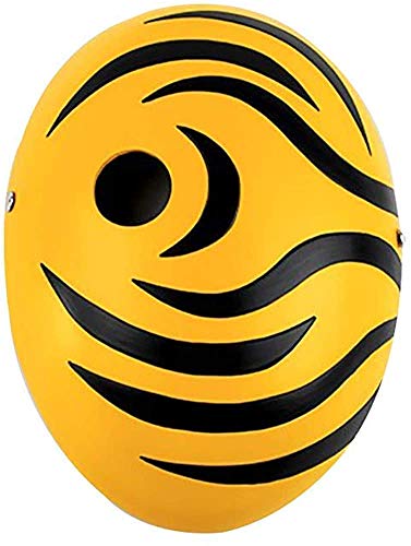 Anime Naruto Tobi Obito Maske, Harz, Halloween, Cosplay, Maskerade, Party-Requisiten (gelb) Cover