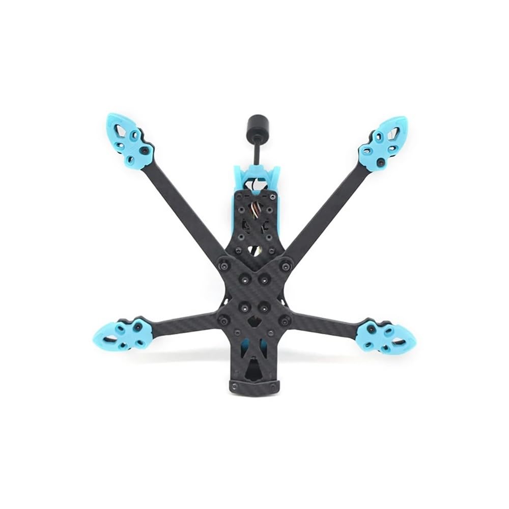 Convient for Le kit de Cadre de quadricoptère O3 Air Unit HD, Bras de 5,5 mm for APEX FPV Convient for APEX5 O3 5 Pouces KIT 225 mm Cadre en Fibre de Carbone FPV Drone(Blue O3 DC Version)