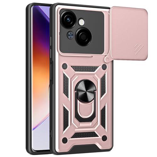 Lucyliy Tecno Spark Go 1 �P�[�X 2�w���W�b�h PC �����h�~ Tecno Spark Go 1S/Spark Go 2025/Pop 9 �t�H���P�[�X�J�o�[ �s���N