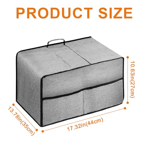 para pequeños electrodomésticos - impermeable antipolvo, para horno microondas con bolsillo delantero, para cocina, casa, mostrador, oficina, hotel, apartamento - imagen 6