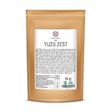 Umami Ralladura de Yuzu en Gránulos 50g | 100% Natural de Japón | Yuzu Zest Premium para Sushi, Pescado, Postres | Sin Aditivos, Vegano