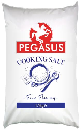 Pegasus Cooking Salt 1.5kg (Pack of 1) – Coarse, Natural, and refined Salt for Cooking, Seasoning, and Brining, Ideal for Everyday Use