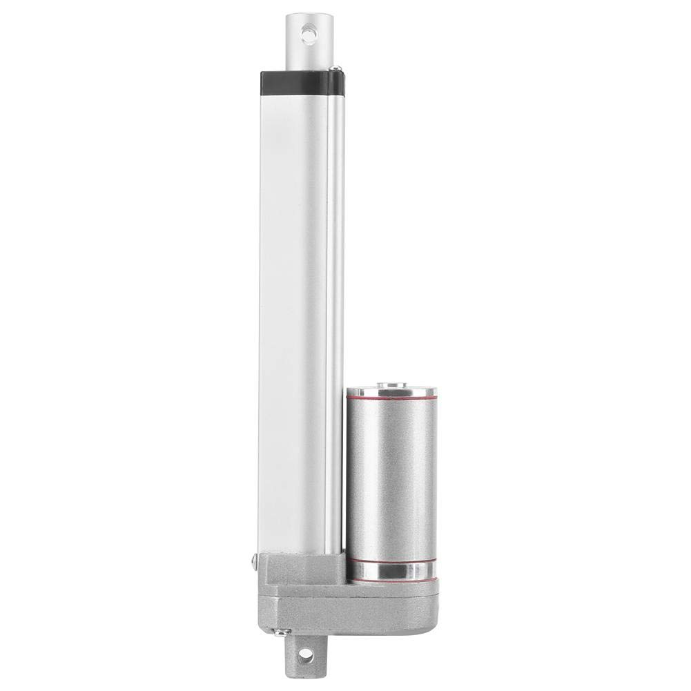 EINFEBEN Elektrische lineaire actuator, 1500N 150 mm, lineaire aandrijvingen, DC 12 V, stuwcilindermotor, met 2 bevestigingsbeugels, voor auto, meubels, zilver