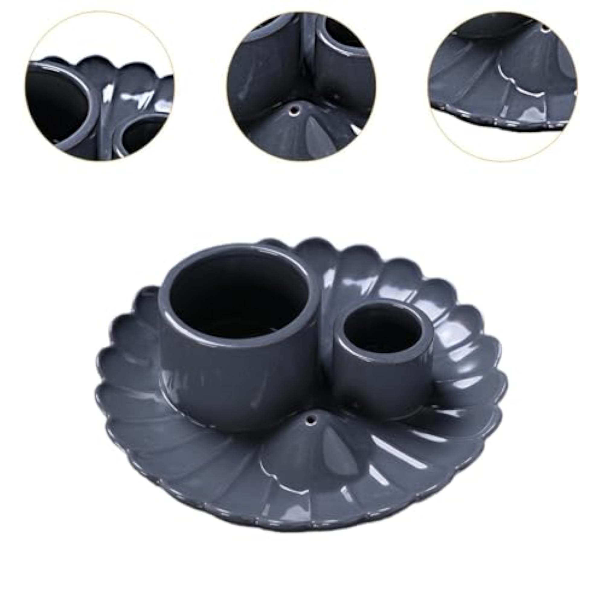 3 in 1 Incense and Candle Holder, Ceramic Home Decor