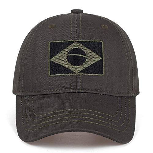 Boné Bandeira Brasileira Camuflagem Boné de Beisebol Moda Selva Combate Bonés Ajustável ao Ar livre
