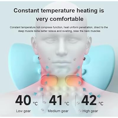 Neck Massager, 2025 Top Neck and Shoulder Relaxer, Back Massager Pillow with Heat,4d Electric Back Massage Pillow, Deep Tissue Relaxation for Shoulders, Home or Office