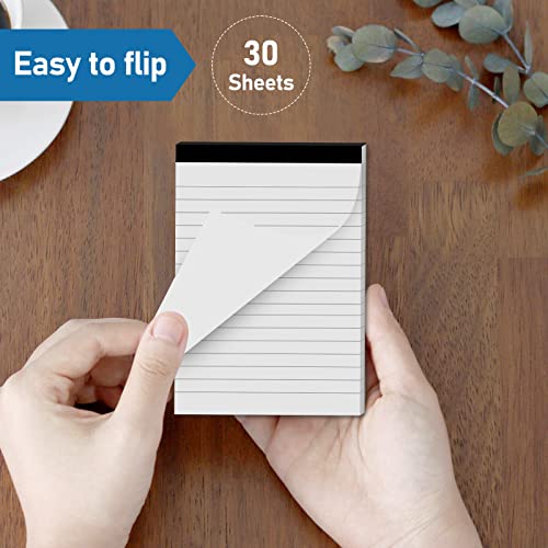 Muiang 6 Pcs Perforated Note Pads College Ruled - 4" X 6" Inch Writing Notepad For Daily Planning - Perforated Small Notepads With 30 Sheets Per Pad - Ruled Papers #TOP2