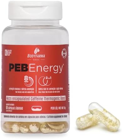 PEB Energy Bodyfarma — Cafeína Microencapsulada em Cápsulas Líqui...