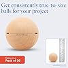 2 inch Wooden Round Ball, Bag of 50 Unfinished Natural Round Harwood Balls, Smooth Birch Balls, for Crafts and DIY Projects (Diameter 2 inch) by Woodpeckers #3