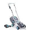 Cordless Lawn Mower, 13-in Lawn Mowers Lightweight, 40V Lithium-ion Lawnmower w/Brushless Motor, 5 Cutting Heights Adjustable -Low Noise 2 in 1 Push Mower