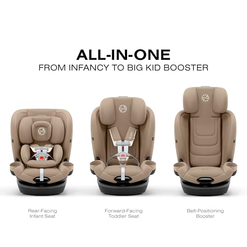 Image of Callisto G 360 Rotating All-in-One Convertible Car Seat - Almond Beige