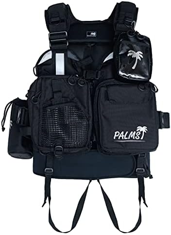 Amazon | パームス タックルベスト カラー:ブラック 浮力:7.5kg24時間 
