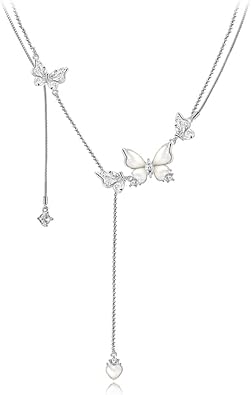 Fashion necklace, exquisite butterfly clavicle chain, temperament fringe butterfly necklace, butterfly pendant