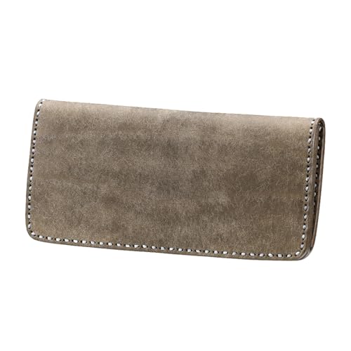 [豊岡市]豊岡財布 haaki Leather ロングウォレット HLW305 グリージオ/長財布 薄型 財布 小銭入れなし 牛皮革 木和田正昭商店