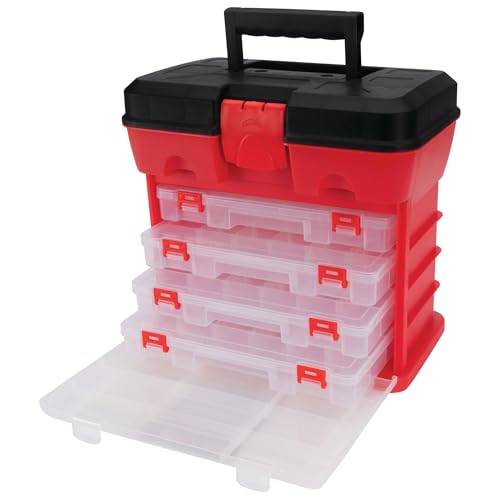 Performance Tool W54042 - Cassetta Portautensili In Plastica Con 4 Organizer - 4