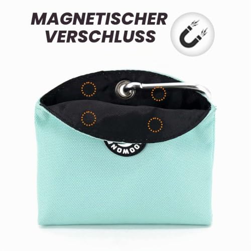 COOWONE Leckerli-Tasche mit magnetischer Öffnung für Hündchen-Leckerli-Snack-Taschen Hundeleckerli-Trägerhalter mit Clip (blau)