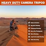 Trépied lourd de 80/85 pouces pour appareil photo et téléphone, trépied monopode de 85'', trépied vidéo pour caméras DSLR, jumelles, télescopes, trépied vidéo, tête à boule à 360 degrés, charge de 35 lbs