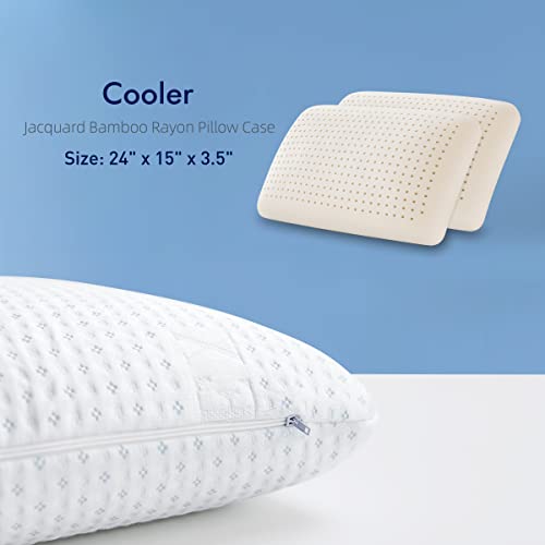Subrtex Natural Breathable Cervical Supportive For Neck Pain Latex Pillow, Standard (Pack Of 1), White #TOP4