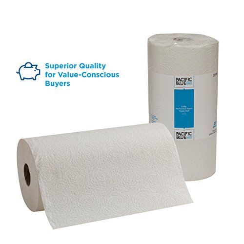 Georgia-Pacific Pacific Blue Select 2-Ply Perforated Roll Paper Towel (Previously Branded Preference), White, 27700, 250 Sheets Per Roll, 12 Rolls Per Case #TOP2