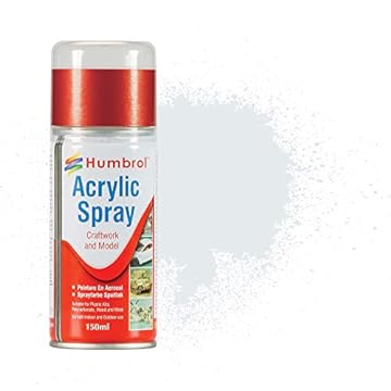 Humbrol Modellers Spray Paint - AD6191 No 191 Chrome Silver 150ml - Model Paints for Plastic Kits, Fast-Drying Modelling Paint for Crafting Surfaces Including Plastic, Fabric, Wood & Metal Models