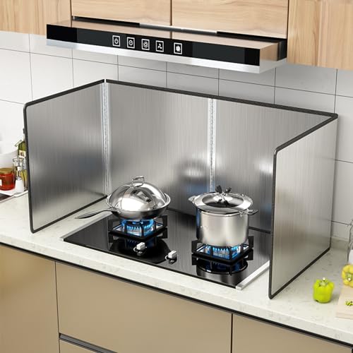 Protector de salpicaduras plegable para sartén. Mantén tu cocina limpia y libre de grasa mientras cocinas, fácil de almacenar y usar, perfecto para chefs caseros y entusiastas de la cocina