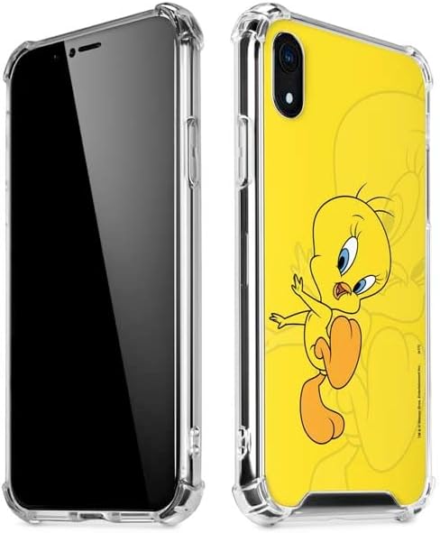 Skinit Clear Phone Case Compatible with iPhone XR - Officially Licensed Looney Tunes Tweety Bird Double Design