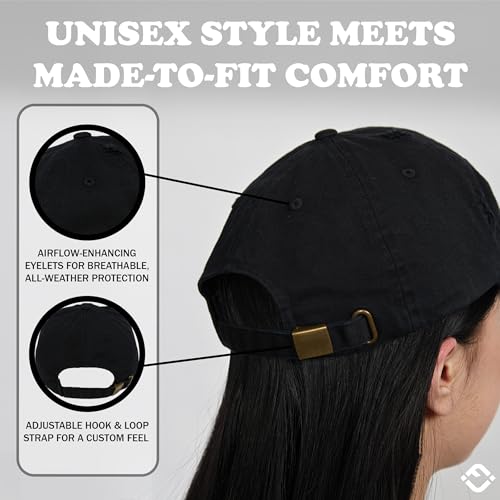 Image of Funky Junque Womens Baseball Cap Distressed Vintage Unconstructed Embroidered Dad Hat