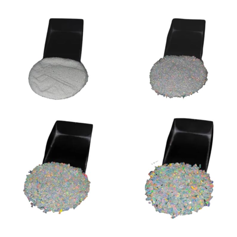 Crushed White Opal Coarse Stone Powder All Size Premium Inlay Material Woodwork Inlay MultiFire Opal Ring Inlay Sparkling Fire White Healing Crystals