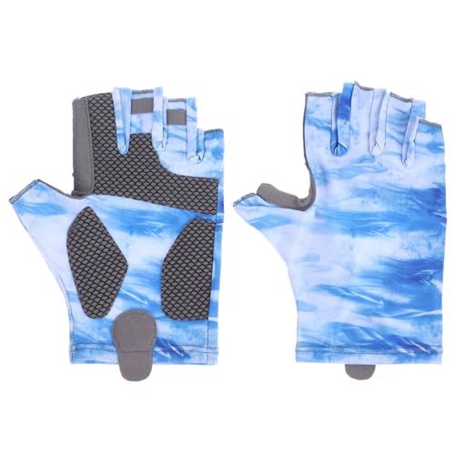 HANABASS Fishing Gloves Sun Protection Nonslip Half Finger Lightweight Outdoor Accessories