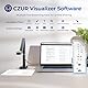 CZUR Fancy S Pro 4K USB-Dokumentenkamera & 12MP Webcam mit LED-Licht und Mikrofon, bis zu 60 fps, Autofokus, für Fernunterricht, Live-Streaming, Webkonferenz, für Mac und Windows
