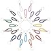 CRASPIRE 24PCS Braided Leather Keychains 12 Colors Woven Rope Key Chain Ring with Keyring Handmade Car Key Chains Bag Pendant Universal Weave Faux Leather Key Holder