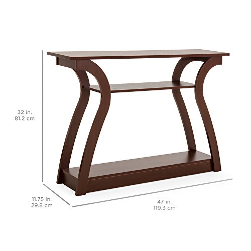 Best Choice Products SKY4650 47In 3-Shelf Modern Decorative Console Accent Table Furniture thumb #2