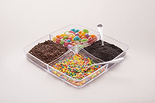 Petisqueira Mod, 21,4 x 21,4 x 3,3 cm, Cristal, Coza, Retro