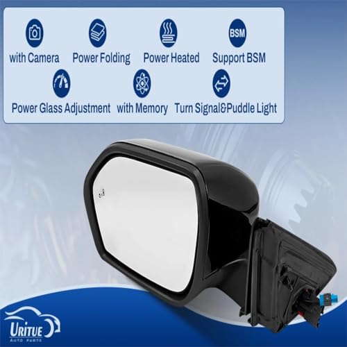 Uritue Left Driver Side Mirror with Camera Fit for Ford Explorer 2020-2023 by Uritue - Image 4
