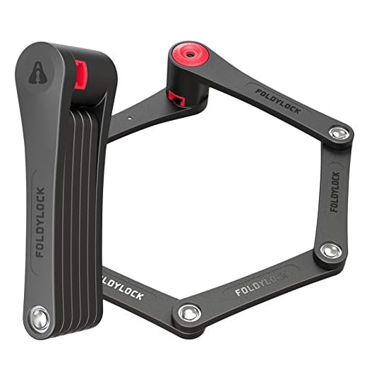 FoldyLock Classic Folding Bike Lock - Patented Sleek High Security Bicycle Lock - Heavy Duty Anti Theft Smart Secure Guard with Keys and Frame Mount for Electric e-Bikes and City Bikes - 95cm