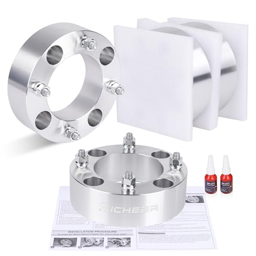 Richeer 2 Inch 4x137mm ATV Wheel Spacer for Can-Am Commander Outlander Defender Bombardier Renegade Mule, 4PCS 4X137 Wheel Spacers with M10X1.25 Studs & 110mm hub bore by Richeer - Image 2