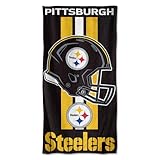 NFL Pittsburgh Steelers Fiber Beach Towel, 9lb/30 x 60
