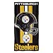 Wincraft NFL Pittsburgh Steelers Fiber Beach Towel, 9lb/30 x 60