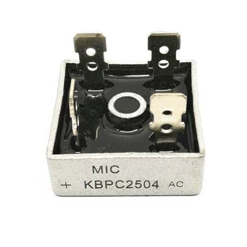 3pieces 25A 400V AC to Full Single Phase Metal Housing Electronic Bridge Rectifier Diode KBPC-2504