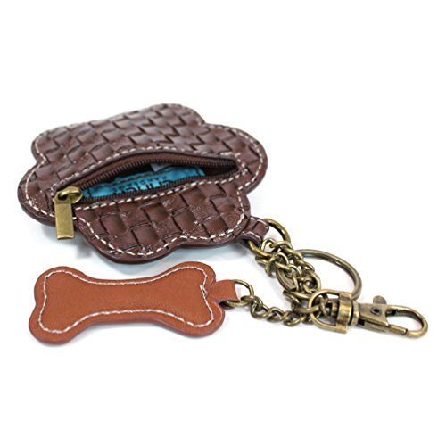Chala Teal Paw Print Coin Purse And Metal Paw Purse Charm Bundle (Teal Paw + Mini Metal Paw) #TOP5