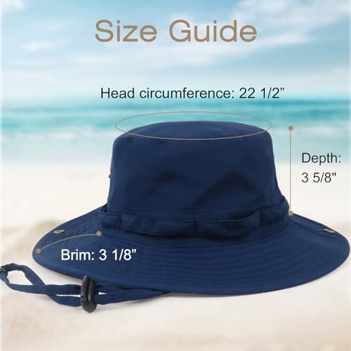 Image of Bucket Hat Wide Brim UV Protection Sun Hat Boonie Hats Fishing Hiking Safari Outdoor Hats for Men and Women