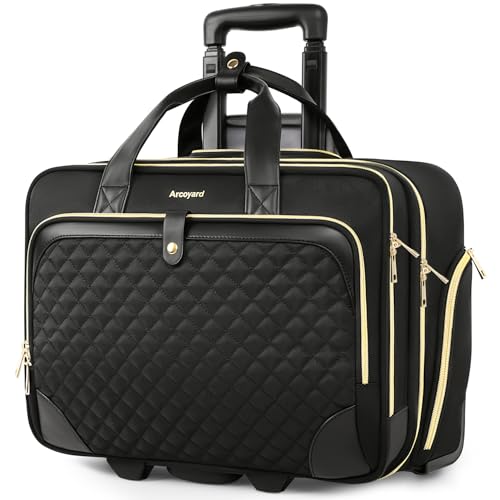 Arcoyard Rolling Laptop Bag Women