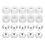 uxcell 10 pcs 20mm LED Lens 8 Degree with White Holder for Led Light