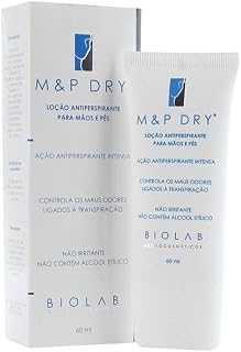Biolab M&P Dry Loção Antiperspirante Para Mãos e Pes 60ml